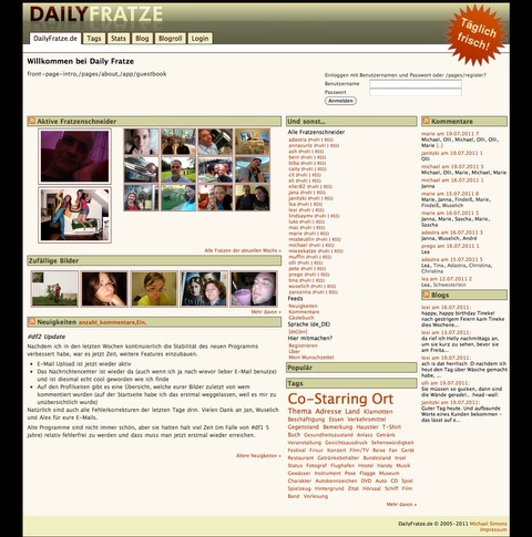 Daily Fratze im März 2008